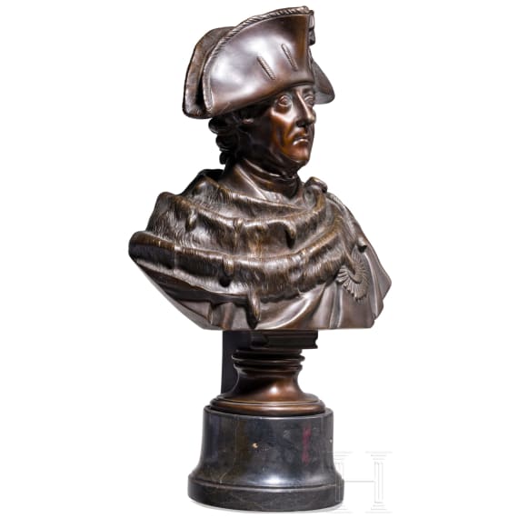 Christian Daniel Rauch - Portraitb&uuml;ste Friedrichs des Gro&szlig;en, Ende 19. Jhdt.