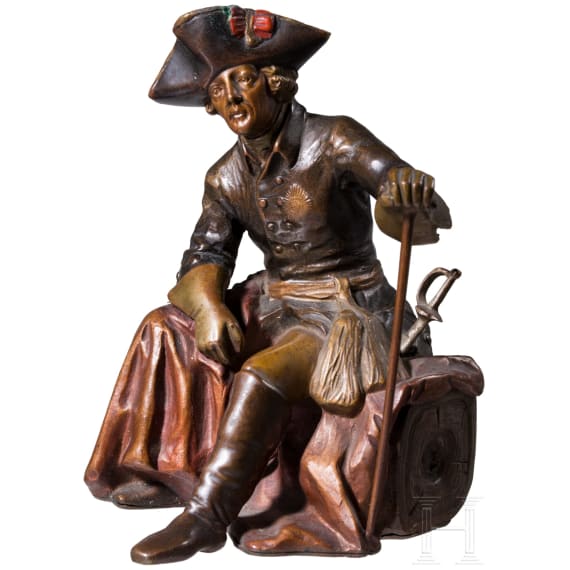 Friedrich der Gro&szlig;e - Bronzefigur, um 1910