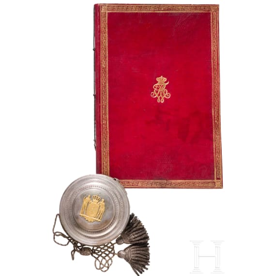 K&ouml;nig Friedrich Wilhelm III. von Preu&szlig;en (1770 - 1840) - Legitimations-Patent zum F&uuml;hren des v&auml;terlichen Namens und Wappens f&uuml;r den unehelichen Sohn eines verstorbenen Lieutenants, datiert 13.7.1821