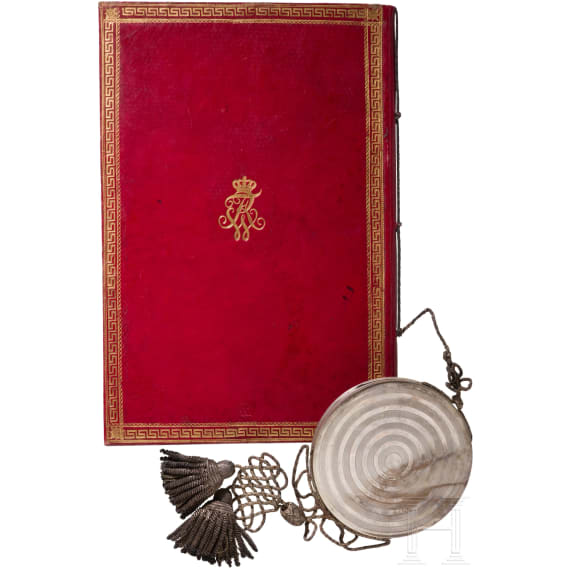 K&ouml;nig Friedrich Wilhelm III. von Preu&szlig;en (1770 - 1840) - Legitimations-Patent zum F&uuml;hren des v&auml;terlichen Namens und Wappens f&uuml;r den unehelichen Sohn eines verstorbenen Lieutenants, datiert 13.7.1821