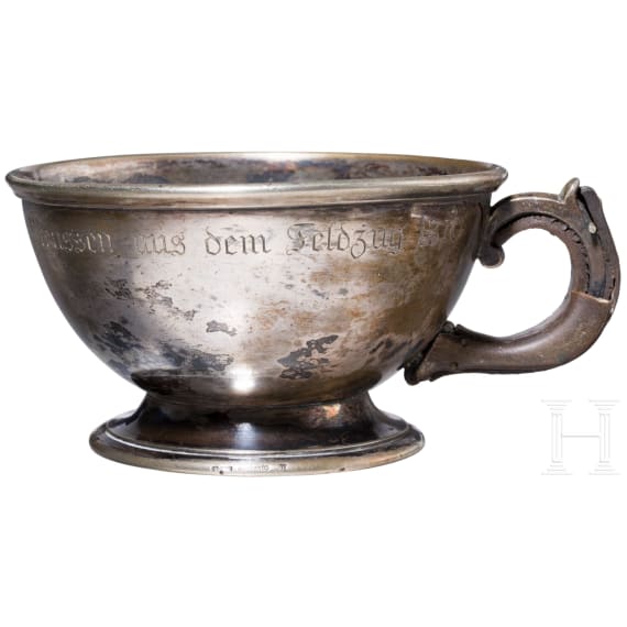Kaiser Wilhelm I. - Tasse aus dem Feldzug 1870