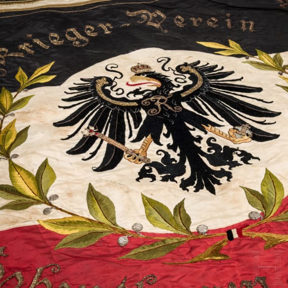 Fahne des Kriegervereins Hohenthurm und Rosenfeld, 1906