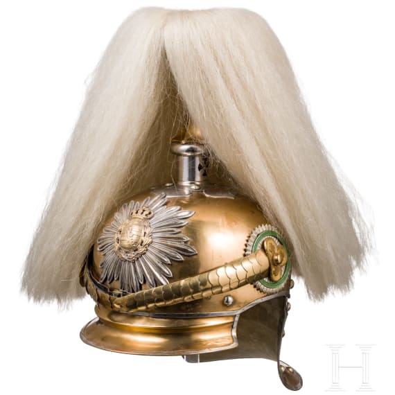Helm f&uuml;r Offiziere des Garde-Reiter-Regiments oder der Karabiniers, vor 1907