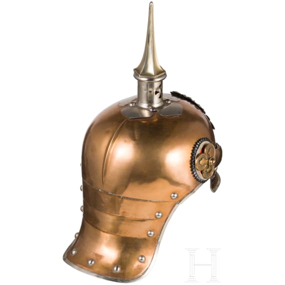 Helm f&uuml;r Offiziere des Garde-Reiter-Regiments oder der Karabiniers, um 1900