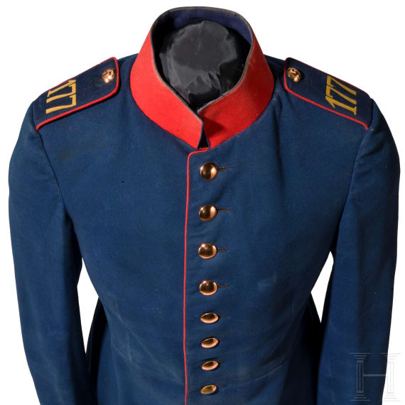 Rock eines Angeh&ouml;rigen des Kgl. S&auml;chs. 12. Infanterie-Regiments Nr. 177