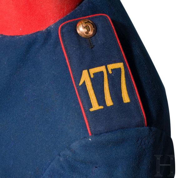 Rock eines Angeh&ouml;rigen des Kgl. S&auml;chs. 12. Infanterie-Regiments Nr. 177