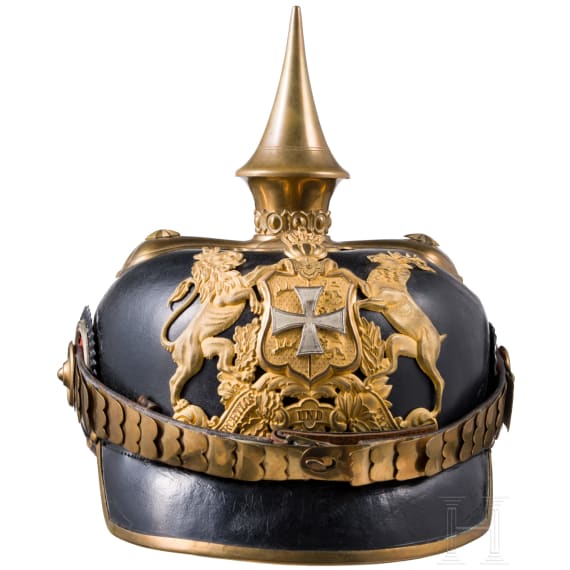 Helm f&uuml;r Reserveoffiziere der w&uuml;rttembergischen Infanterie, um 1900
