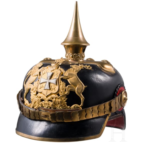 Helm f&uuml;r Reserveoffiziere der w&uuml;rttembergischen Infanterie, um 1900