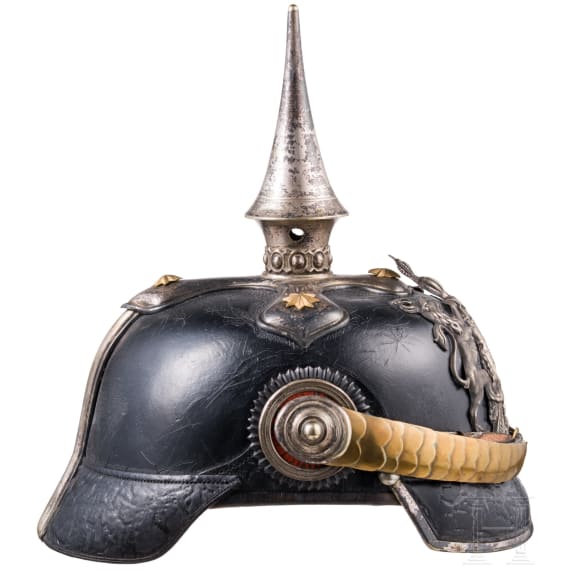Helm f&uuml;r Offiziere im Dragoner-Regiment "K&ouml;nigin Olga" (1. W&uuml;rttembergisches) Nr. 25, um 1900