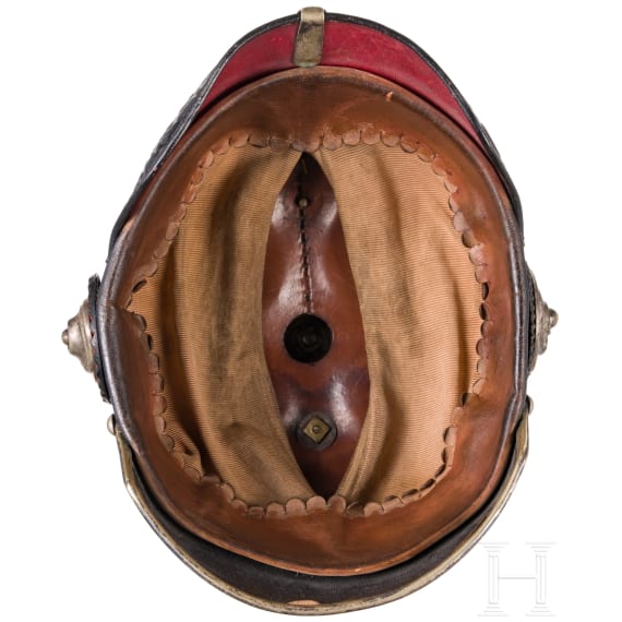Helm f&uuml;r Offiziere im Dragoner-Regiment "K&ouml;nigin Olga" (1. W&uuml;rttembergisches) Nr. 25, um 1900