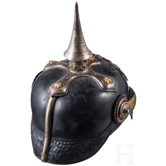 Helm f&uuml;r Offiziere im Dragoner-Regiment "K&ouml;nigin Olga" (1. W&uuml;rttembergisches) Nr. 25, um 1900