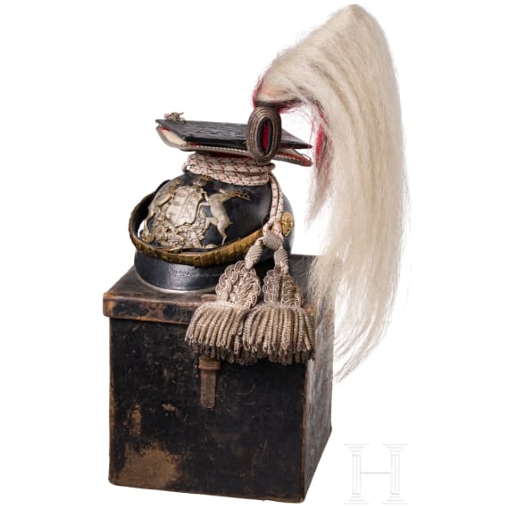 Tschapka f&uuml;r Offiziere im Ulanen-Regiment K&ouml;nig Karl (1. W&uuml;rttembergisches) Nr. 19, um 1910