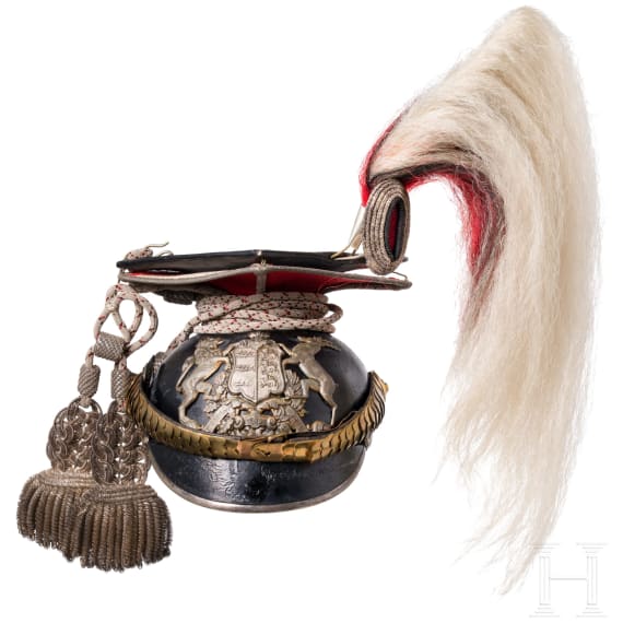Tschapka f&uuml;r Offiziere im Ulanen-Regiment K&ouml;nig Karl (1. W&uuml;rttembergisches) Nr. 19, um 1910