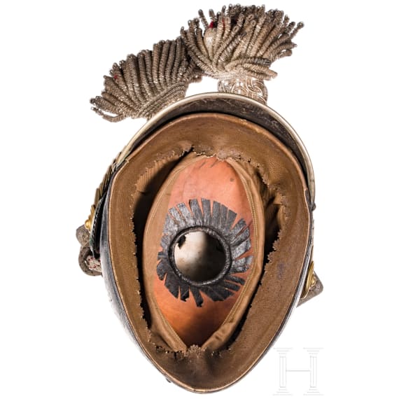 Tschapka f&uuml;r Offiziere im Ulanen-Regiment K&ouml;nig Karl (1. W&uuml;rttembergisches) Nr. 19, um 1910