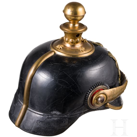 Helm f&uuml;r Offiziere der Feldartillerie, um 1900