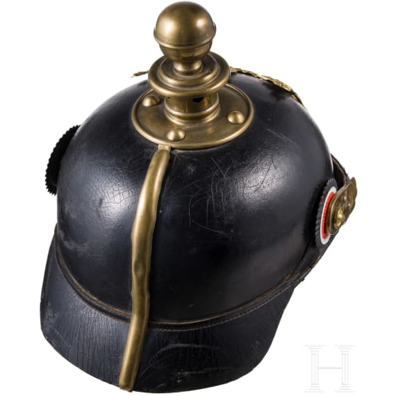 Helm f&uuml;r Mannschaften im 4. W&uuml;rttembergischen Feldartillerie-Regiment Nr. 65, datiert 1900