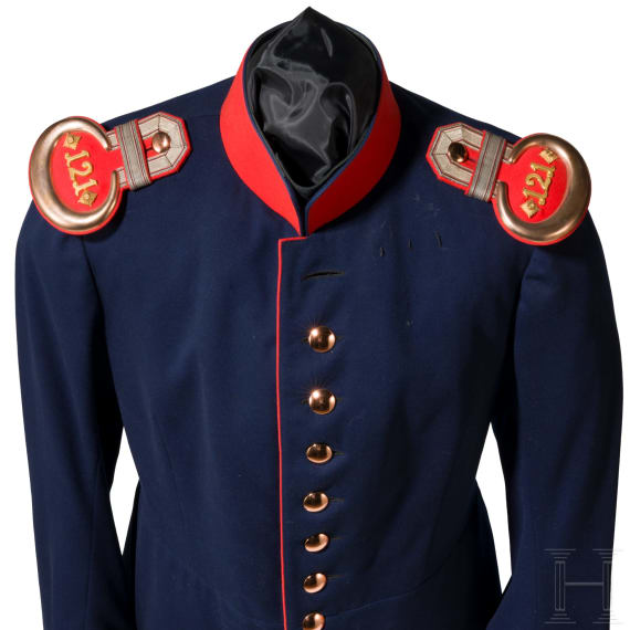 Waffenrock f&uuml;r einen Hauptmann im Infanterie-Regiment "Alt-W&uuml;rttemberg" (3. W&uuml;rttembergisches) Nr. 121