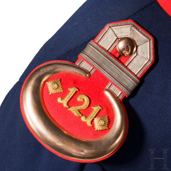 Waffenrock f&uuml;r einen Hauptmann im Infanterie-Regiment "Alt-W&uuml;rttemberg" (3. W&uuml;rttembergisches) Nr. 121