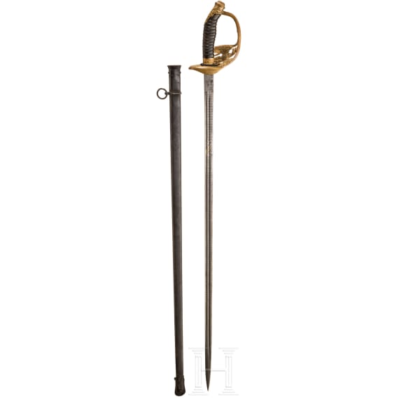 Damast-Degen M 1889 f&uuml;r Offiziere der Infanterie, um 1905
