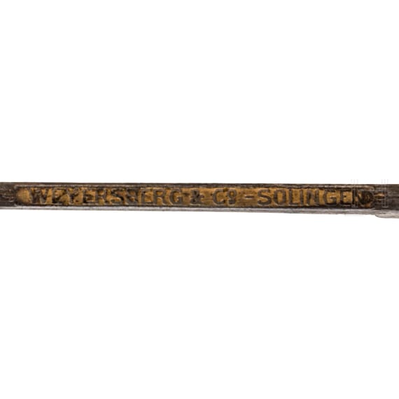 Damast-Degen M 1889 f&uuml;r Offiziere der Infanterie, um 1905
