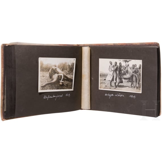 Oberleutnant der Schutztruppe Fritz Damann - Fotoalbum, Deutsch-Ostafrika, 1911 - 1914