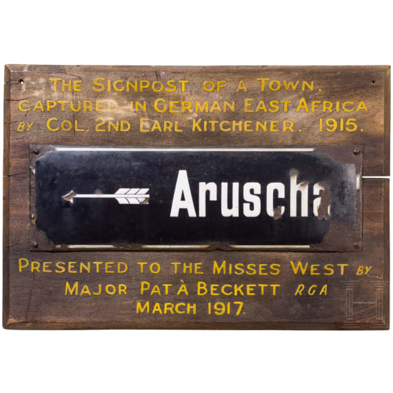 "Aruscha"-Wegweiser, Deutsch-S&uuml;dwestafrika