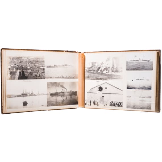 Lackalbum eines deutschen kaiserlichen Beamten in China, um 1907