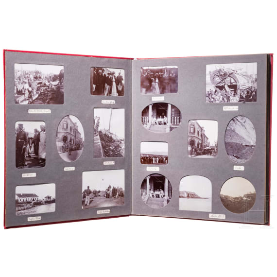 Album eines deutschen kaiserlichen Beamten in China, um 1909 - 1911