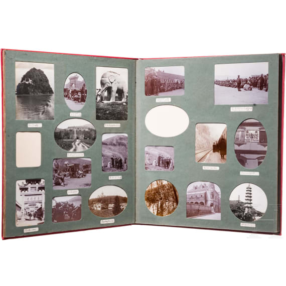 Album eines deutschen kaiserlichen Beamten in China, um 1909 - 1911