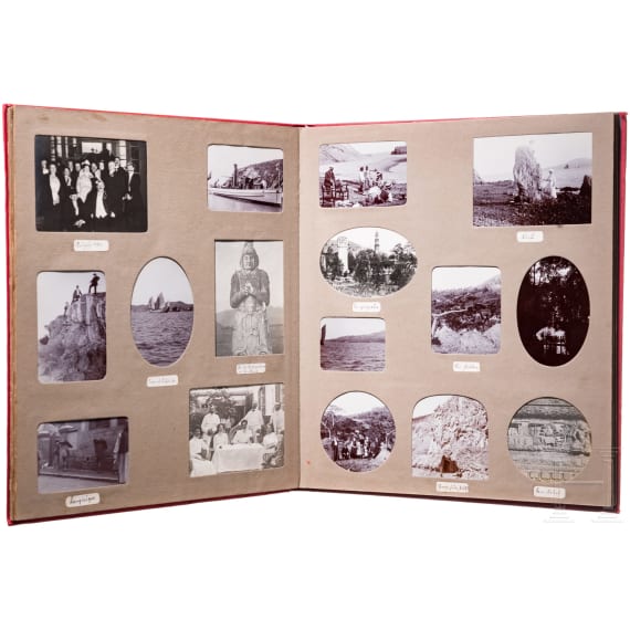 Album eines deutschen kaiserlichen Beamten in China, um 1909 - 1911