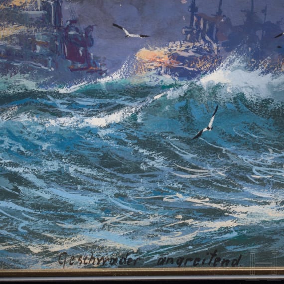 Robert Schmidt-Hamburg (1885 - 1963) - "Geschwader angreifend"