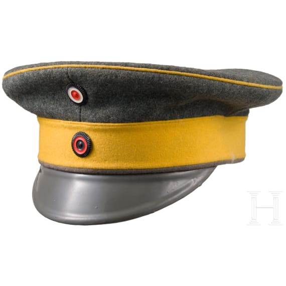 Schirmm&uuml;tze f&uuml;r Unteroffiziere im 2. W&uuml;rttembergischen Ulanen-Regiment Nr. 20 (gesiegelte Probe), datiert 1916
