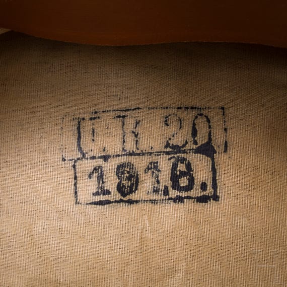 Schirmm&uuml;tze f&uuml;r Unteroffiziere im 2. W&uuml;rttembergischen Ulanen-Regiment Nr. 20 (gesiegelte Probe), datiert 1916
