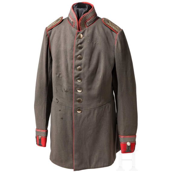 Feldgrauer Waffenrock f&uuml;r Offiziere im Regiment Garde du Corps