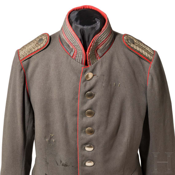 Feldgrauer Waffenrock f&uuml;r Offiziere im Regiment Garde du Corps