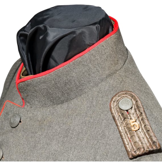 Feldgrauer Rock f&uuml;r einen Leutnant, um 1915