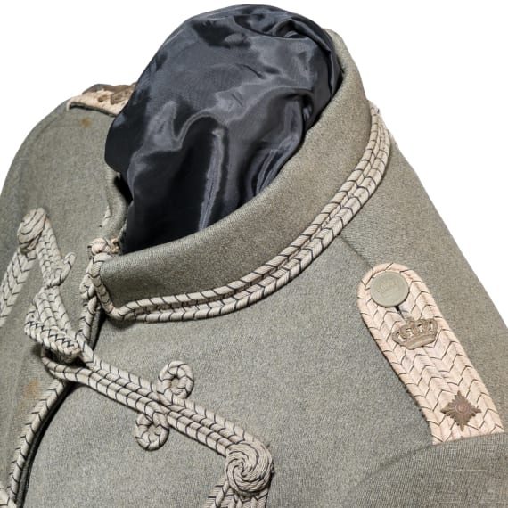 Feldgraue Attila f&uuml;r einen Oberleutnant im 2. Leib-Husaren-Regiment "K&ouml;nigin Viktoria von Preu&szlig;en" Nr. 2, um 1915