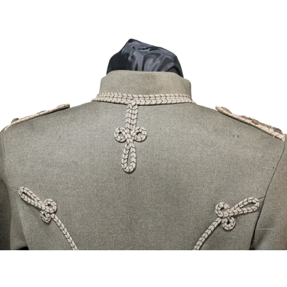Feldgraue Attila f&uuml;r einen Oberleutnant im 2. Leib-Husaren-Regiment "K&ouml;nigin Viktoria von Preu&szlig;en" Nr. 2, um 1915