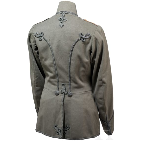 Feldgraue Attila f&uuml;r einen Leutnant im Husaren-Regiment "von Schill" (1. Schlesisches) Nr. 4, um 1915