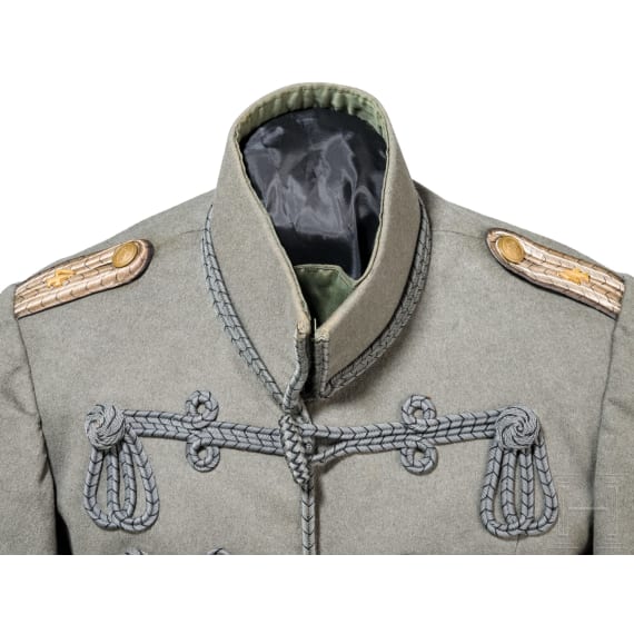 Feldgraue Attila f&uuml;r einen Leutnant im Husaren-Regiment "von Schill" (1. Schlesisches) Nr. 4, um 1915