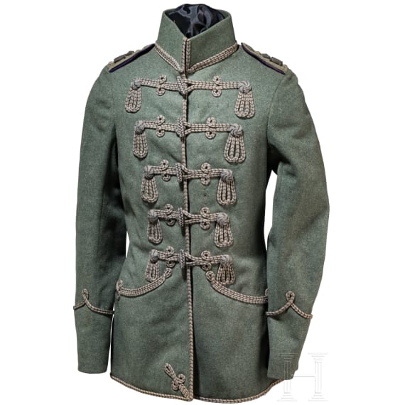 Feldgraue Attila f&uuml;r einen Rittmeister im Husaren-Regiment "K&ouml;nigin Wilhelmina der Niederlande" (Hannoversches) Nr. 15