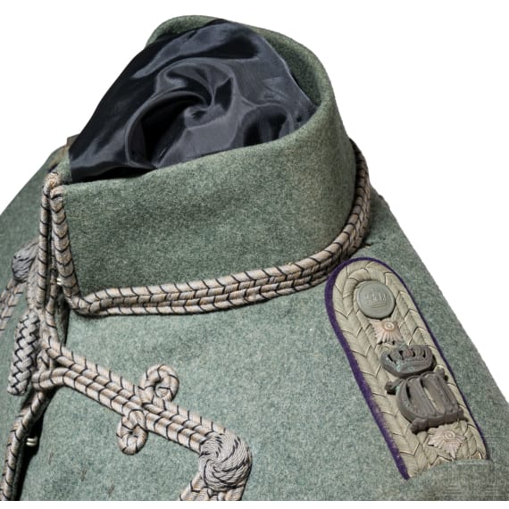 Feldgraue Attila f&uuml;r einen Rittmeister im Husaren-Regiment "K&ouml;nigin Wilhelmina der Niederlande" (Hannoversches) Nr. 15