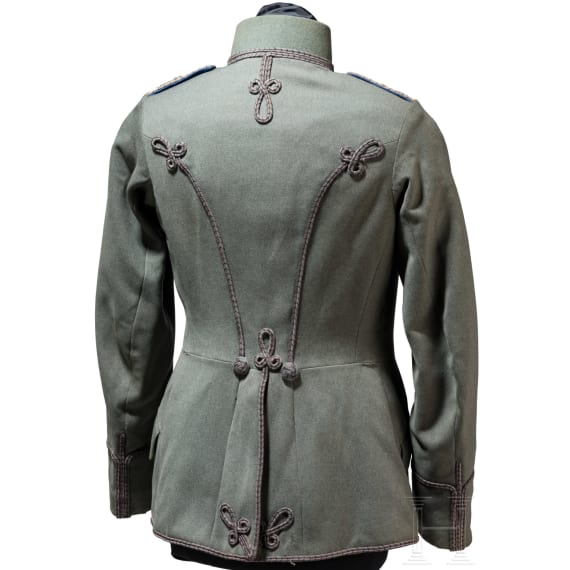 Feldgraue Attila f&uuml;r einen Leutnant im Husaren-Regiment "K&ouml;nig Humbert von Italien" (1. Kurhessisches) Nr. 13
