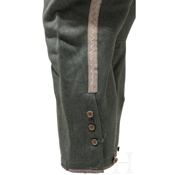 Feldgraue Stiefelhose M 1915 f&uuml;r Offiziere der Husaren