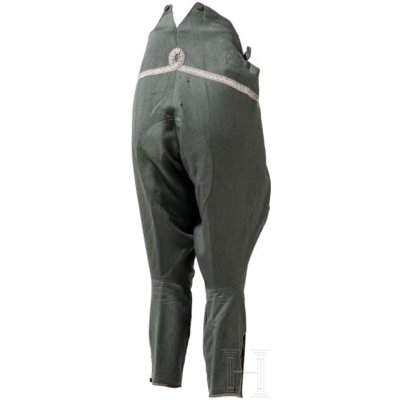 Feldgraue Stiefelhose M 1915 f&uuml;r Offiziere der Husaren