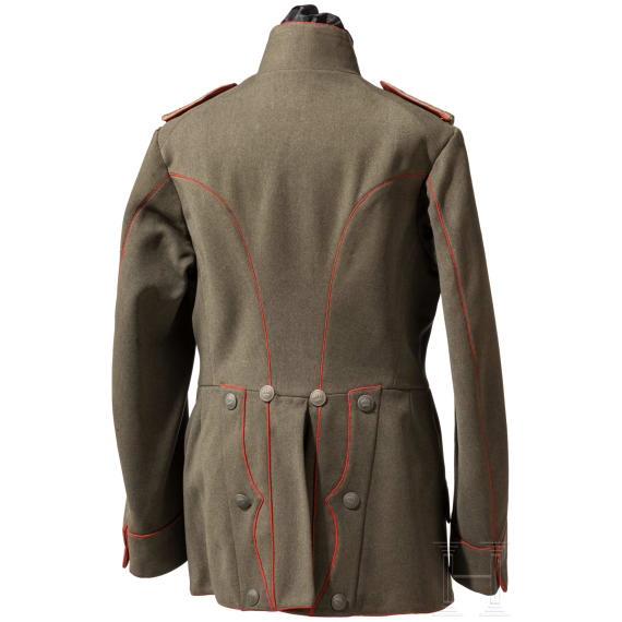 Feldgraue Ulanka M 1910 f&uuml;r Offiziere im Westf&auml;lischen Ulanen-Regiment Nr. 5