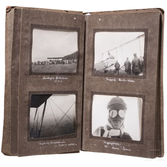 Fotoalbum eines Angeh&ouml;rigen der bayerischen Fliegertruppe, 1915 - 1916