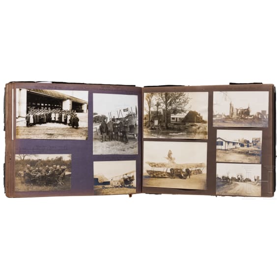 Fotoalbum eines deutschen Piloten von der Westfront, 1916 - 1917