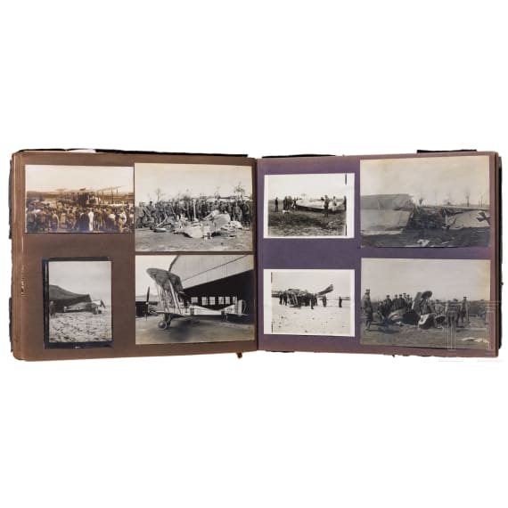 Fotoalbum eines deutschen Piloten von der Westfront, 1916 - 1917