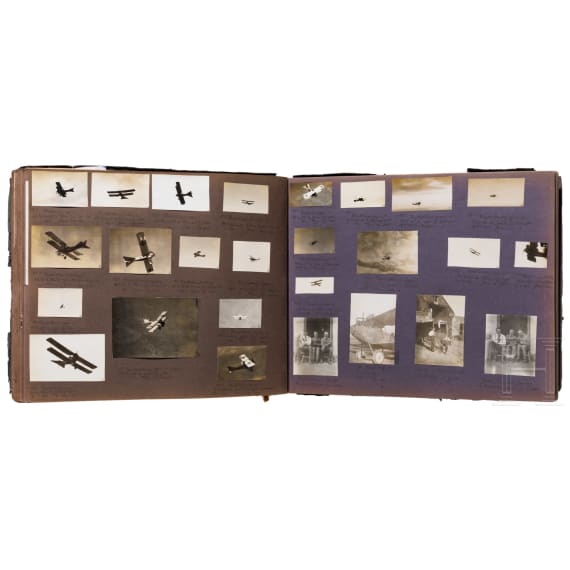 Fotoalbum eines deutschen Piloten von der Westfront, 1916 - 1917